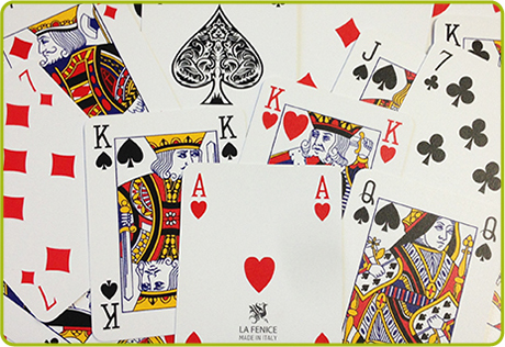 Carte da gioco francesi plastificate per poker ramino burraco